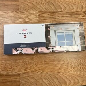 Vineyard Vines For Target LED String‎ Lights Battery with Timer Pink Whales NEW